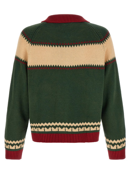 FOUND Bicolor Cotton Cardigan