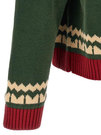 FOUND Bicolor Cotton Cardigan