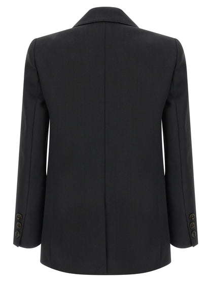 Elisabetta Franchi Black Virgin Wool Blazer