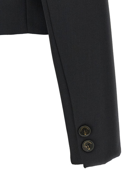 Elisabetta Franchi Black Virgin Wool Blazer