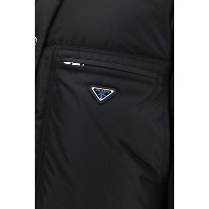 Prada Black Goose Down Full-Length Jacket