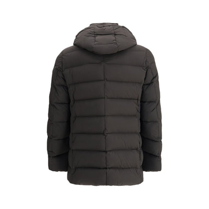 MooRER Black Polyamide Full-Length Jacket