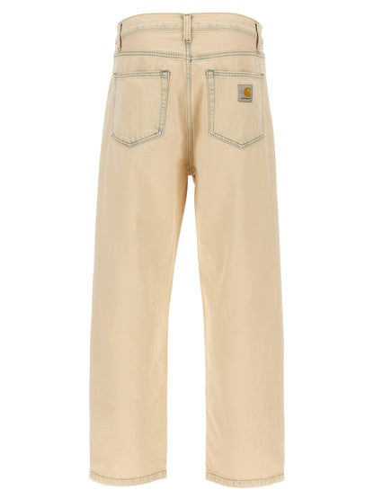 Carhartt Wip Beige Cotton Straight-Leg Jeans