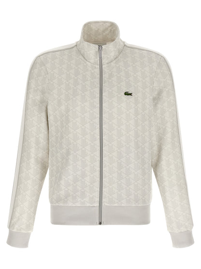 Lacoste Gray Polyester Sweatshirt
