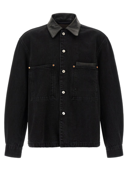 Lemaire Black Cotton Denim Jacket