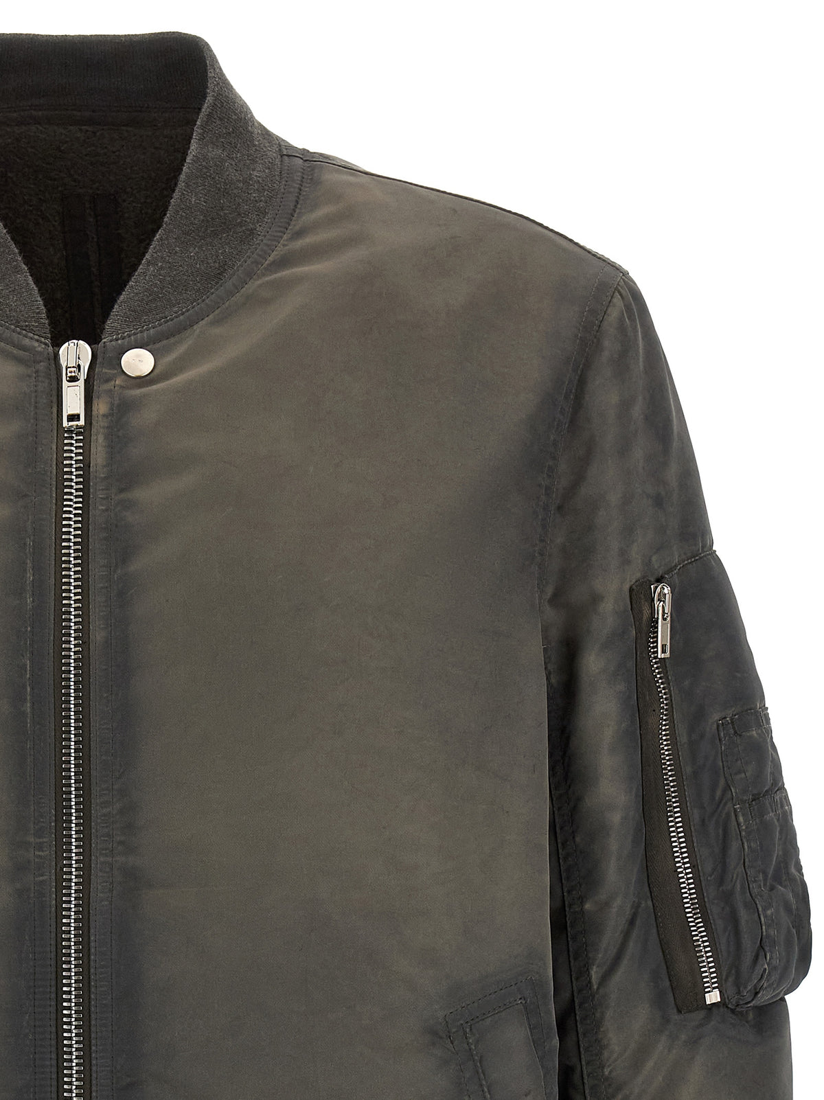 DRKSHDW Gray Nylon Bomber