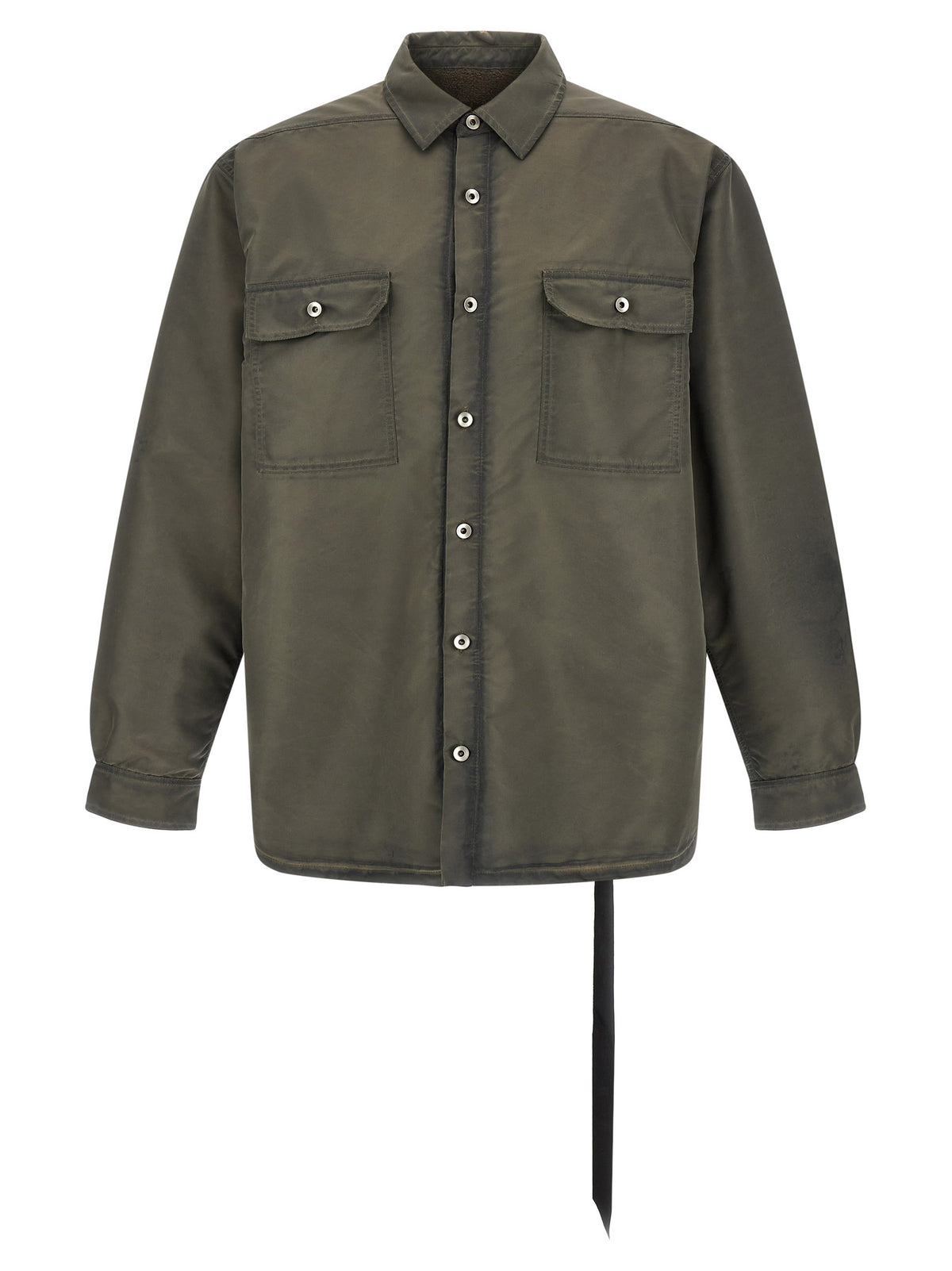 DRKSHDW Gray Nylon Full-Length Jacket