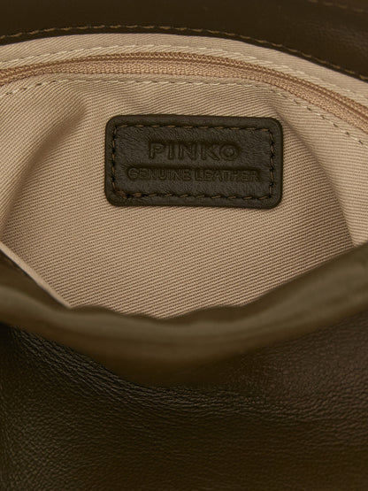 PINKO Bicolor Lambskin Clutch Bag