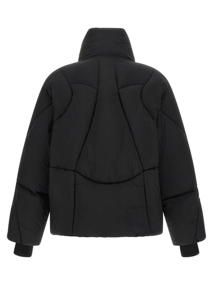 Thom Krom Black Nylon Full-Length Jacket