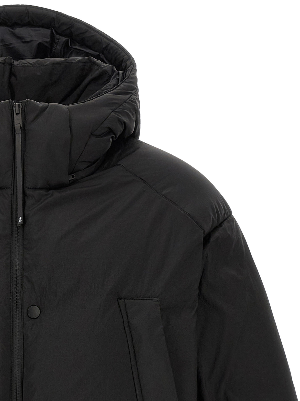 Y-3 Black Recycled Polyamide Full-Length Jacket