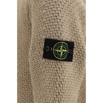 Stone Island Beige Wool Oves Aries Sweatshirt