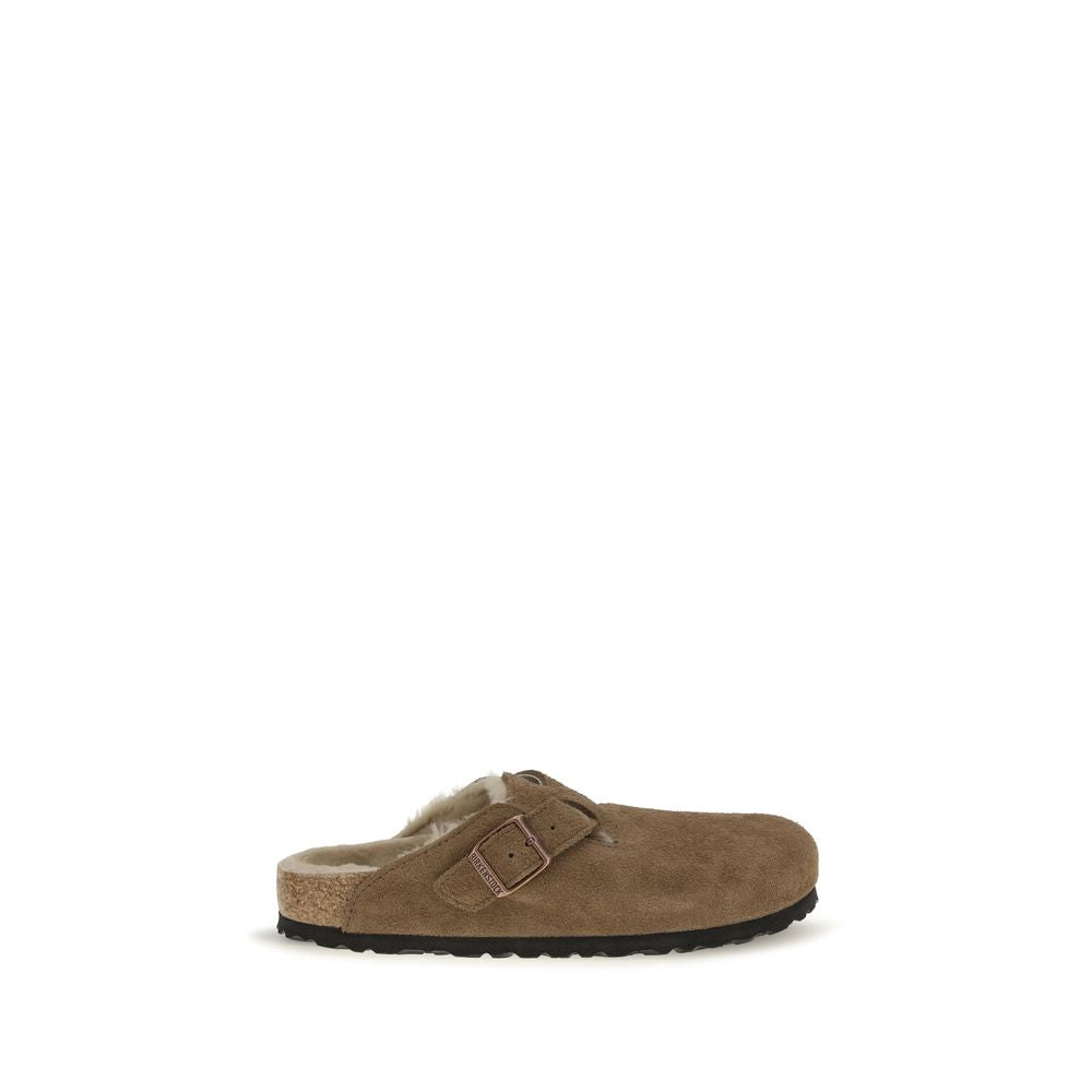 BIRKENSTOCK 1774 Brown Suede Leather Mules