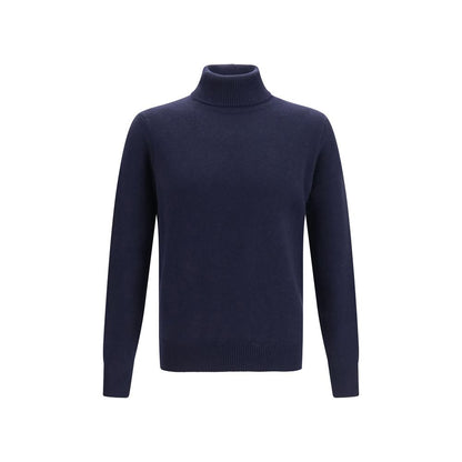 Aragona Cashmere Blue Cashmere Turtleneck