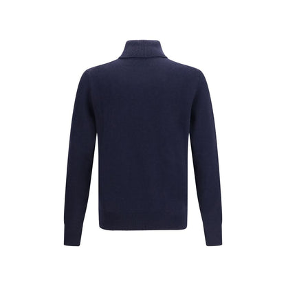 Aragona Cashmere Blue Cashmere Turtleneck