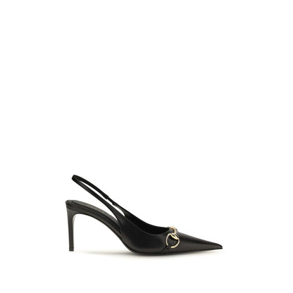 Gucci Black Goatskin High Heel Pumps