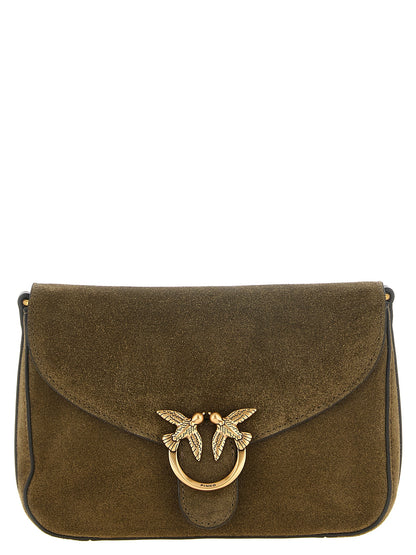 PINKO Bicolor Calfskin Crossbody Bag