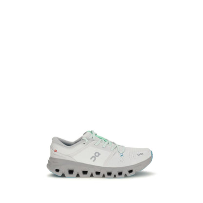 ON White Fabric Athletic Sneakers