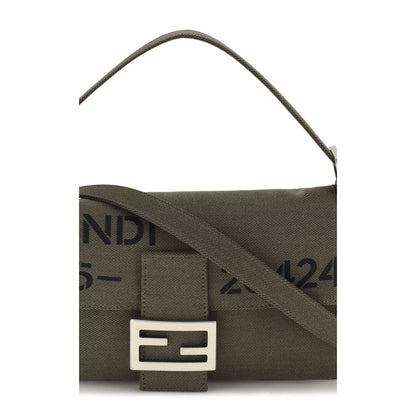 Fendi Bicolor Polyester Shoulder Bag