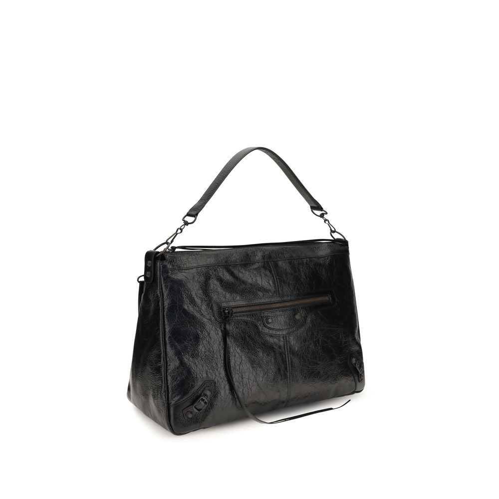 Balenciaga Black Lamb Ovis Aries Shoulder Bag