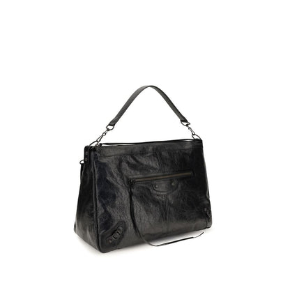 Balenciaga Black Lamb Ovis Aries Shoulder Bag