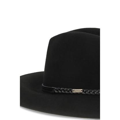 Barbour Black Wool Oves Aries Fedora