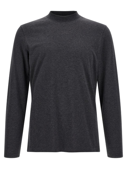 Brunello Cucinelli Gray Cotton T-Shirt