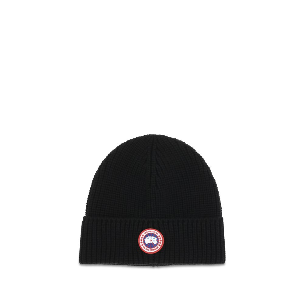 Canada Goose Black Wool Oves Aries Beanie