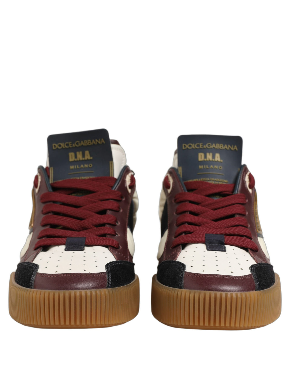 Dolce & Gabbana Multicolor Leather MIAMI Sneakers Shoes