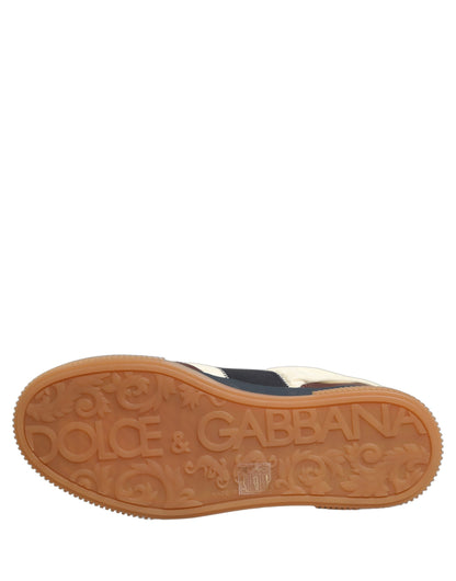 Dolce & Gabbana Multicolor Leather MIAMI Sneakers Men Shoes