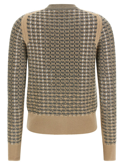 Ermanno Scervino Beige Virgin Wool Cardigan