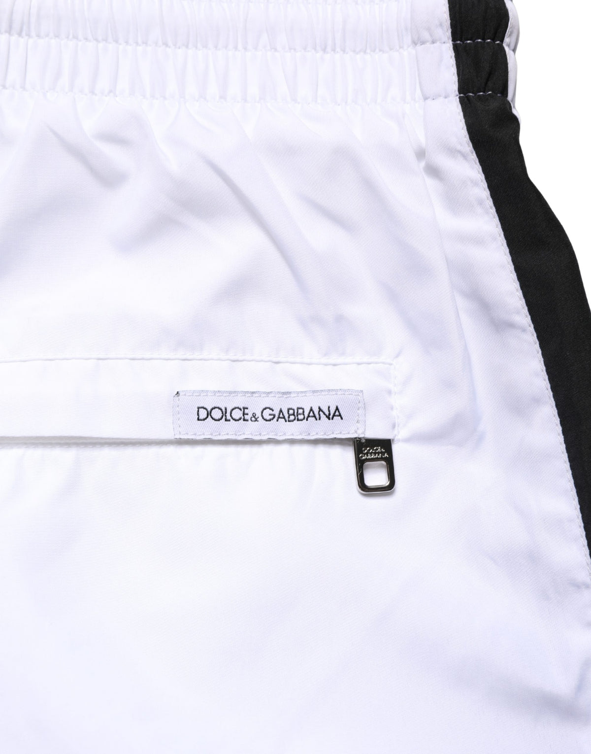 Dolce & Gabbana White DG Logo Men Drawstring Shorts Swimwear