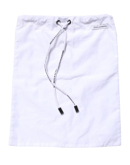 Dolce & Gabbana White DG Logo Men Drawstring Shorts Swimwear