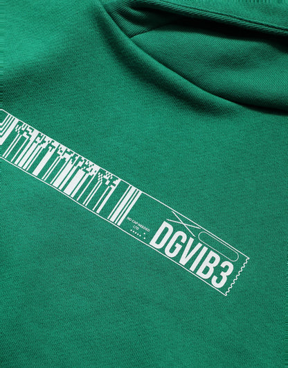 Dolce & Gabbana Green DGVIB3 Cotton Hoodie Sweatshirt Sweater