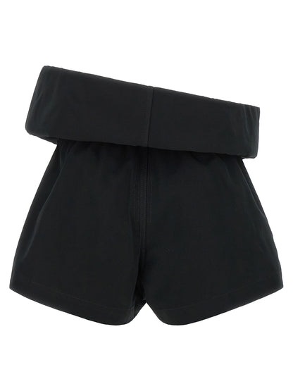Rick Owens Black Polyester Bermuda Shorts