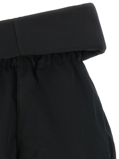 Rick Owens Black Polyester Bermuda Shorts