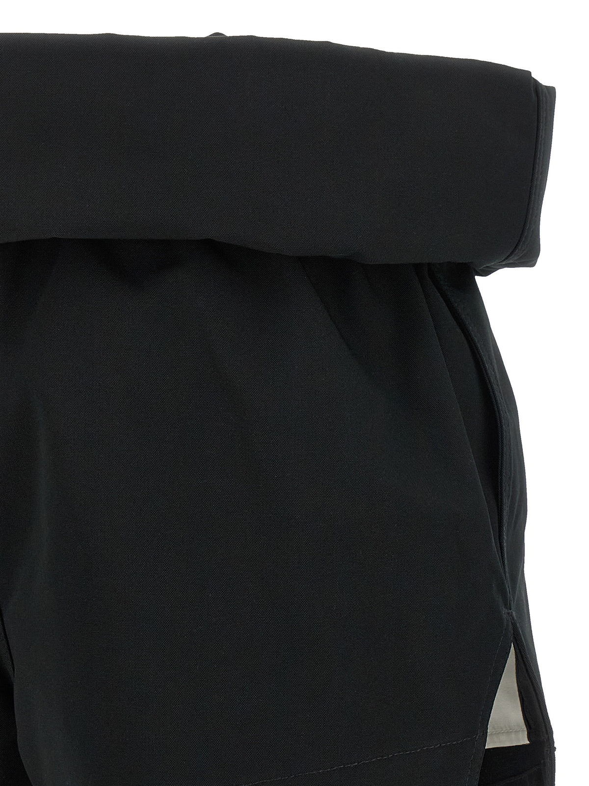 Rick Owens Black Polyester Bermuda Shorts