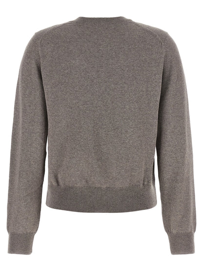 Maison Kitsuné Gray Wool Cardigan