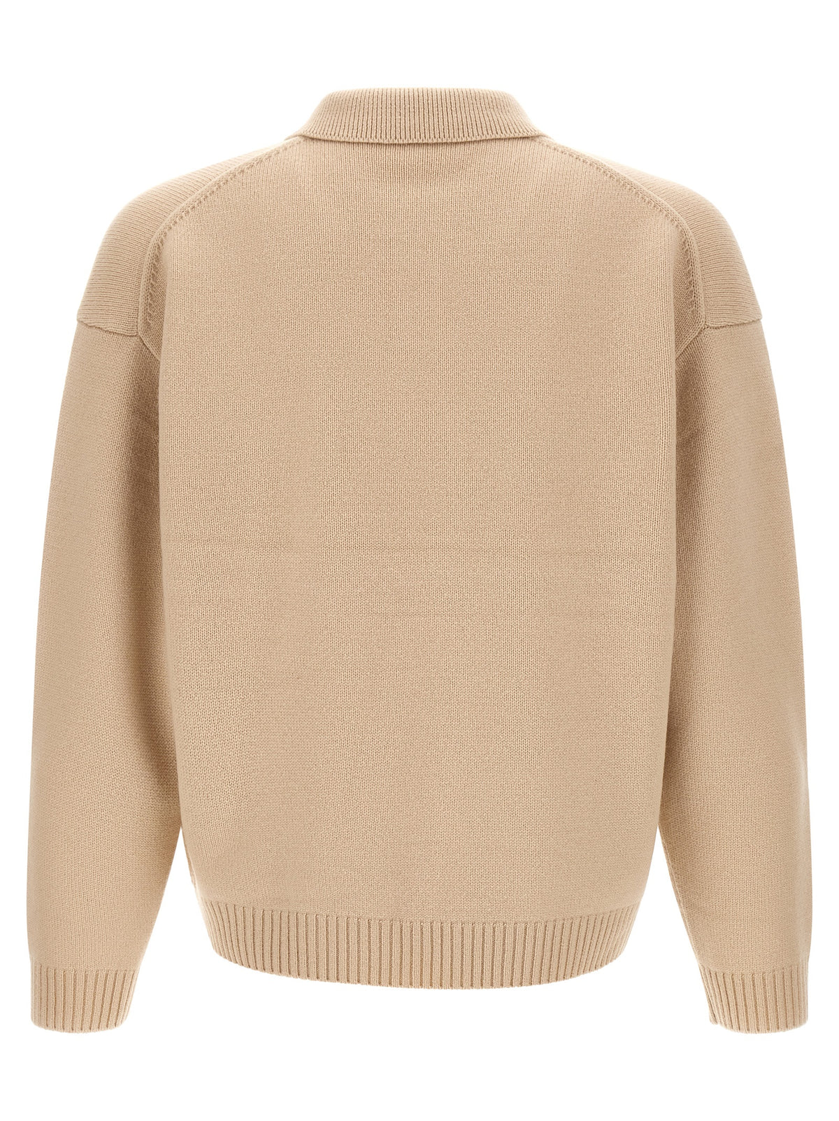 Maison Kitsuné Beige Wool Cardigan