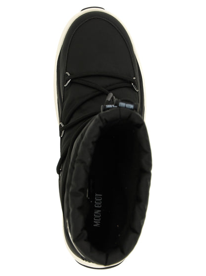 Moon Boot Black Polyester Lace-Up Boots