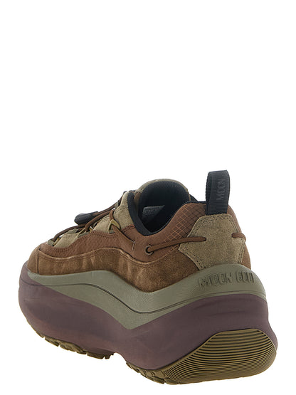 Moon Boot Brown Cowhide Athletic Sneakers