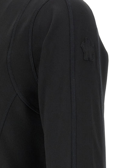 Moncler Grenoble Black Polyamide Sweatshirt