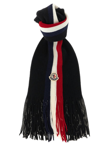 Moncler Black Virgin Wool Foulard