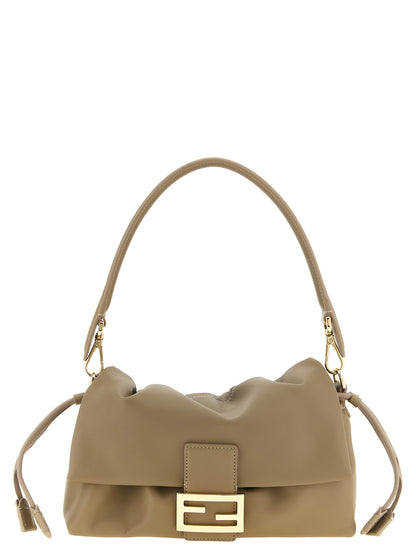 Fendi Beige Lamb Leather Handbag