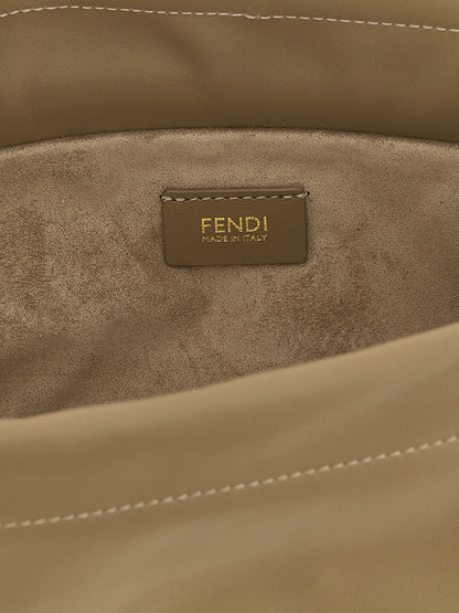 Fendi Beige Lamb Leather Handbag