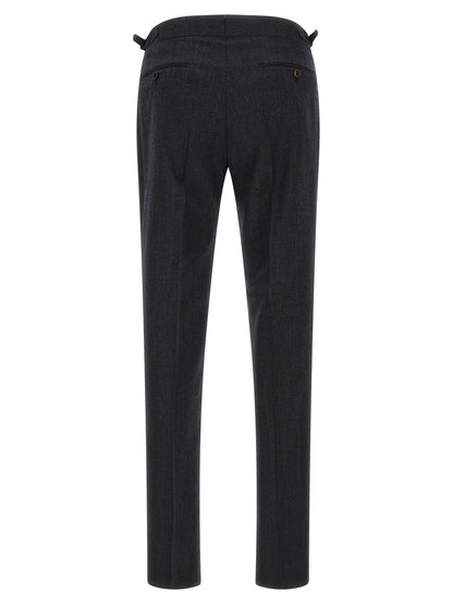 Pal Zileri Gray Wool Dress Pants