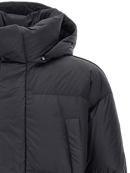 LAMINAR Black Polyamide Full-Length Jacket