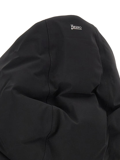 Herno Black Polyamide Full-Length Jacket