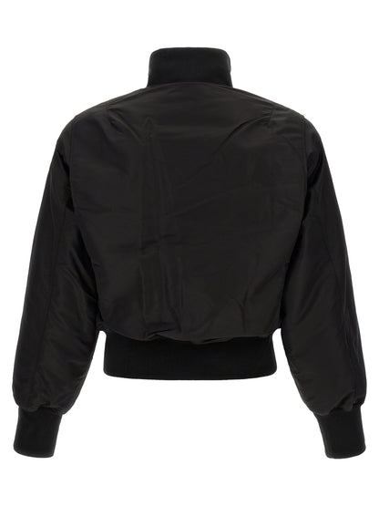 Entire Studios Black Nylon Bomber