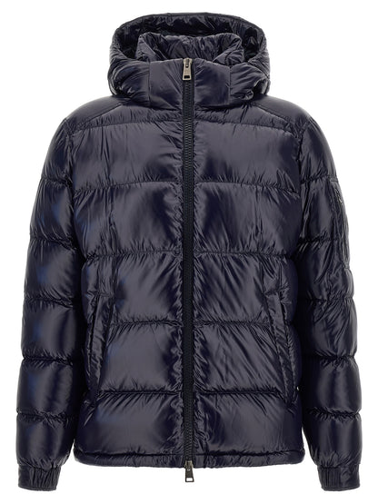 Herno Blue Polyamide Full-Length Jacket
