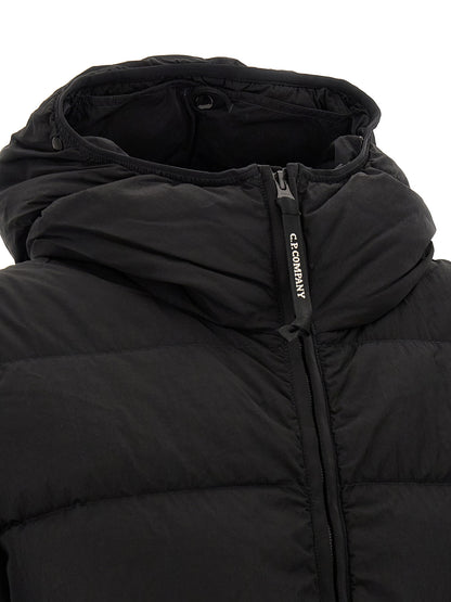 C.P. Company Black Polyamide Full-Length Jacket